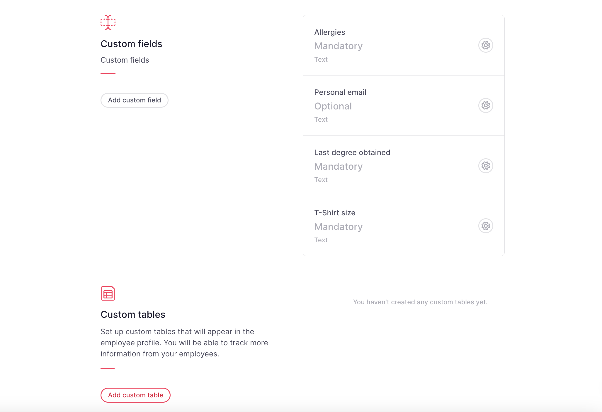 custom fields and table copy